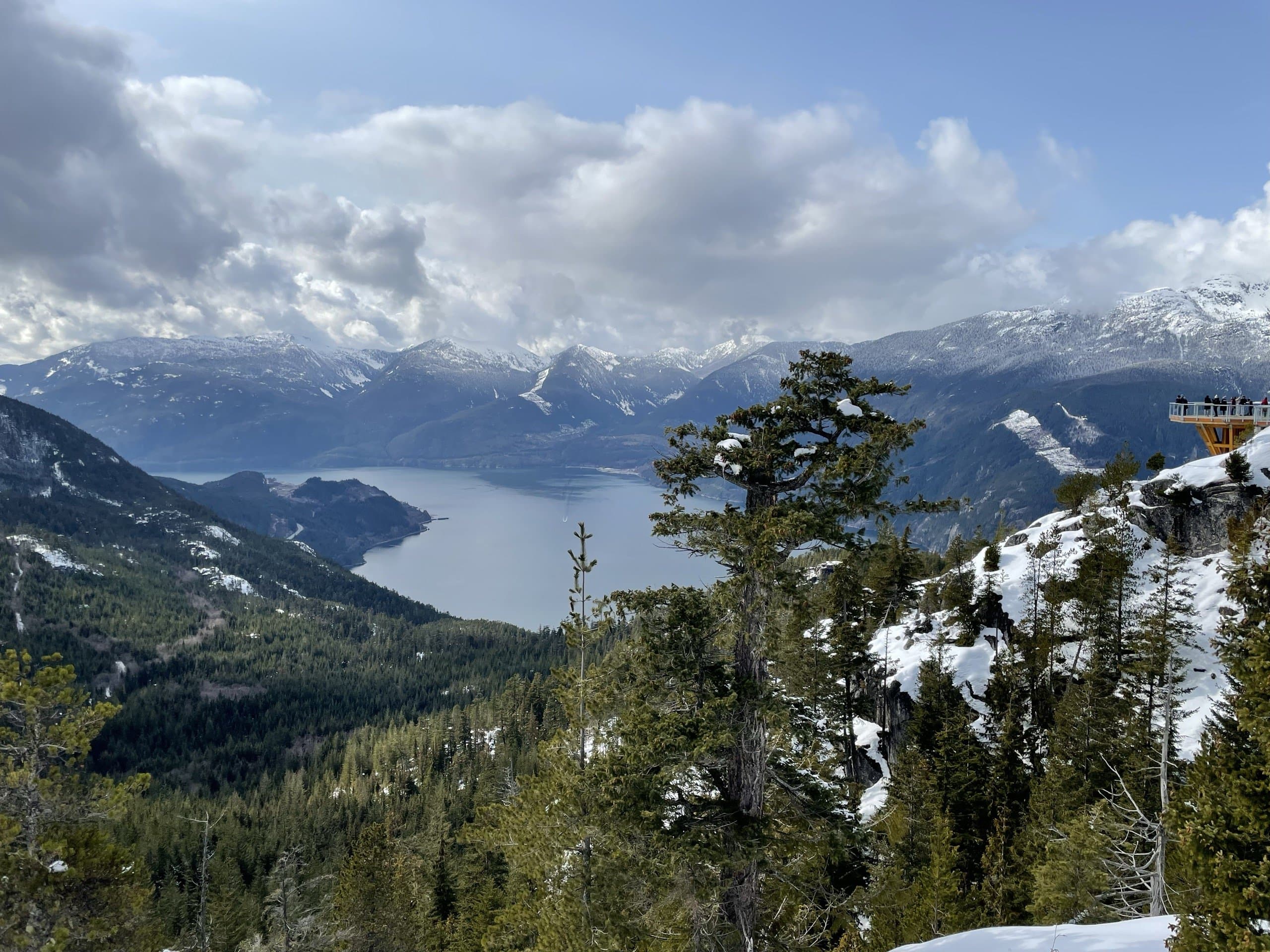 A clear, open view across the landscape.